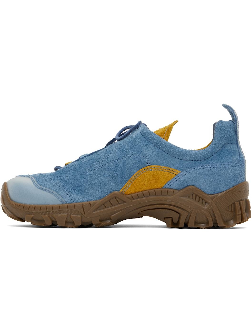 Blue & Tan Gabe Sneakers - 3