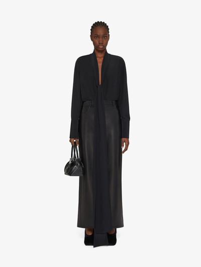 Givenchy SKIRT IN LEATHER WITH SLIT outlook