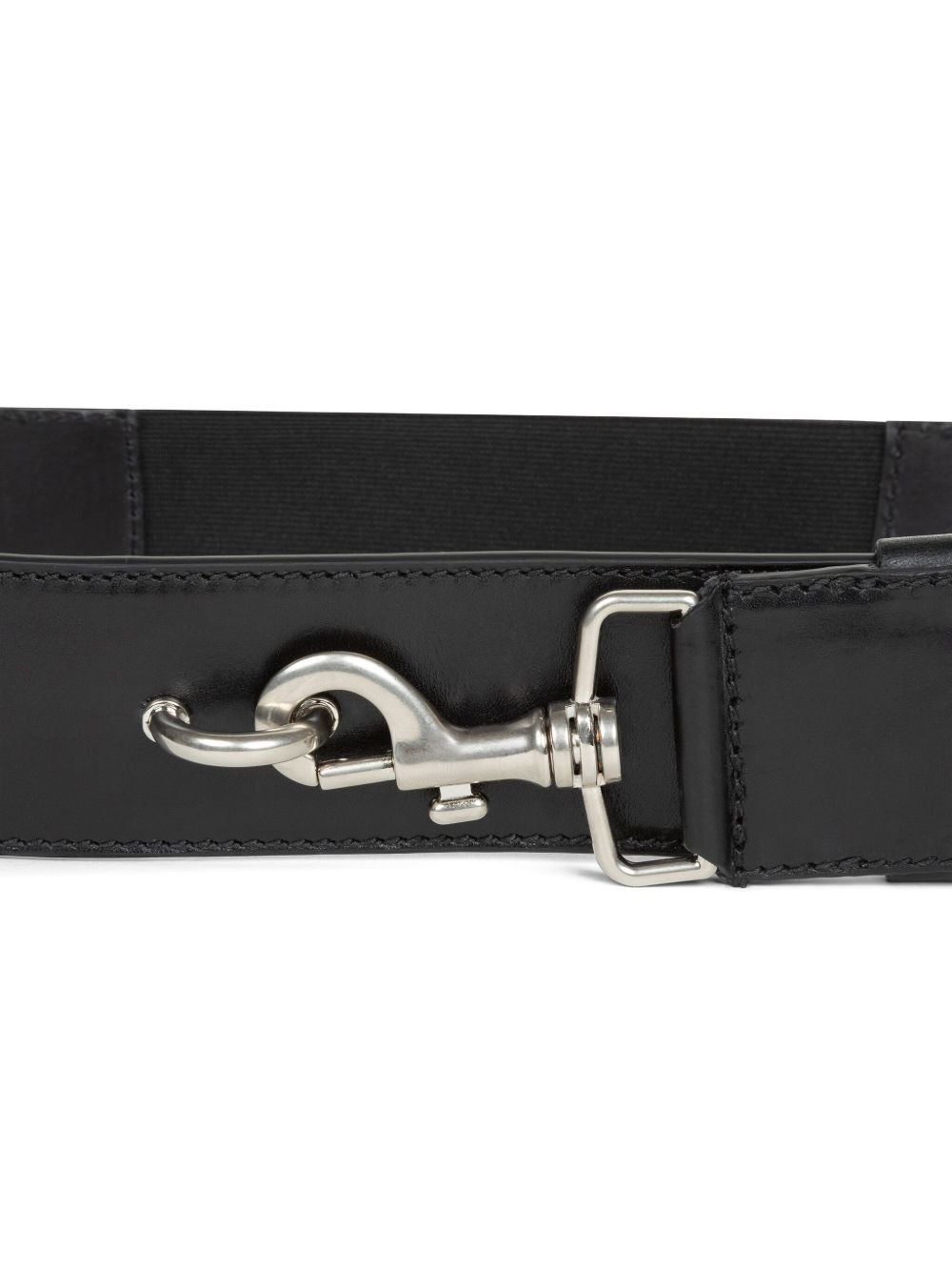 lobster-clasp leather belt - 2