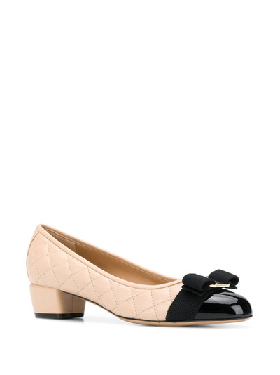 Salvatore Ferragamo quilted two-tone pumps outlook