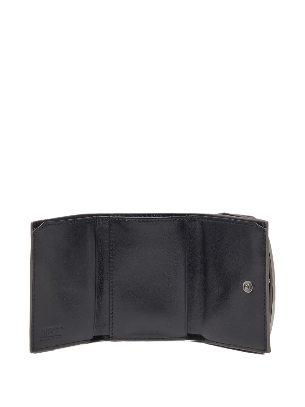mirrored leather tri-fold wallet - 3