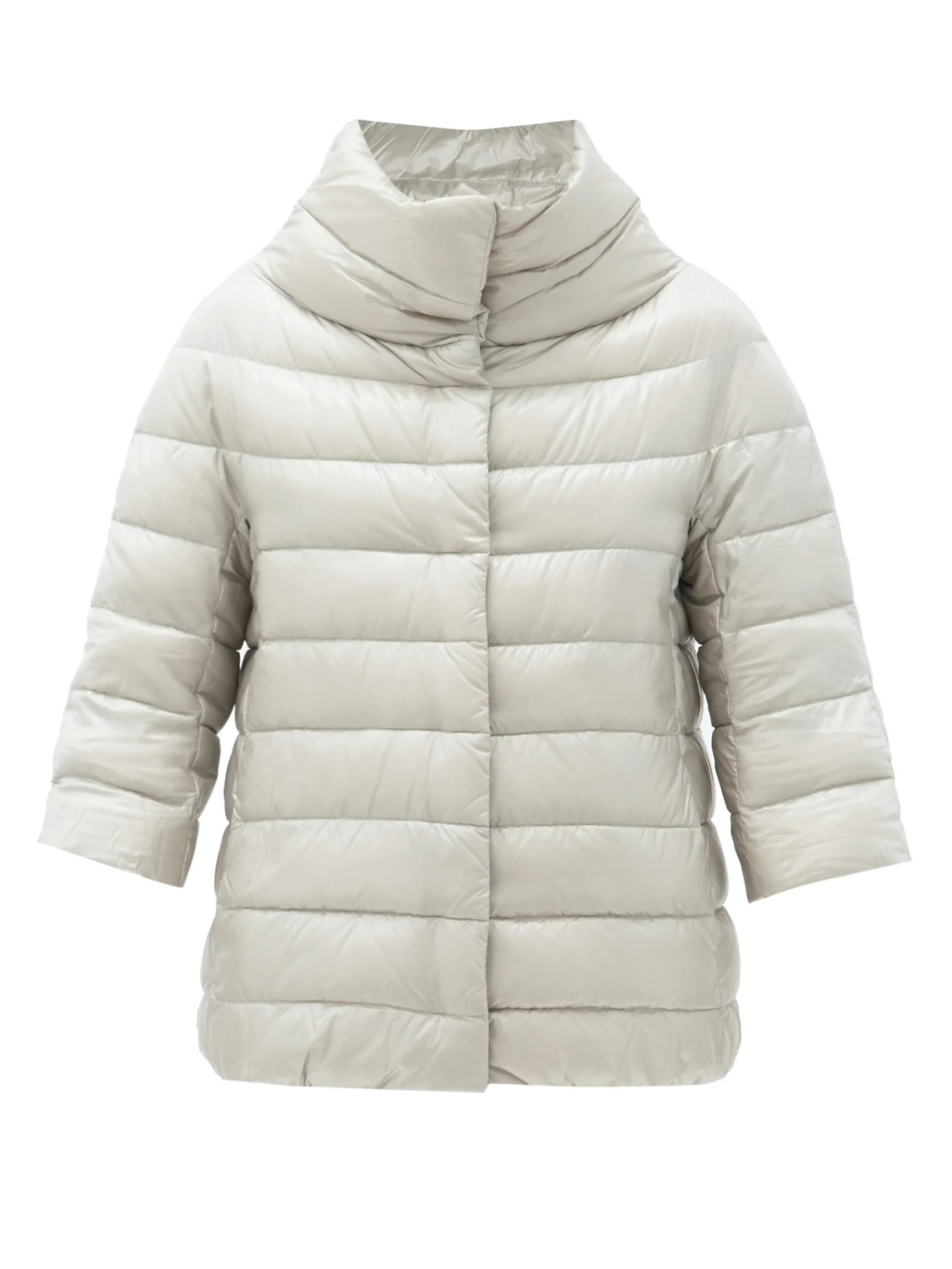 Aminta funnel-neck quilted down jacket - 1