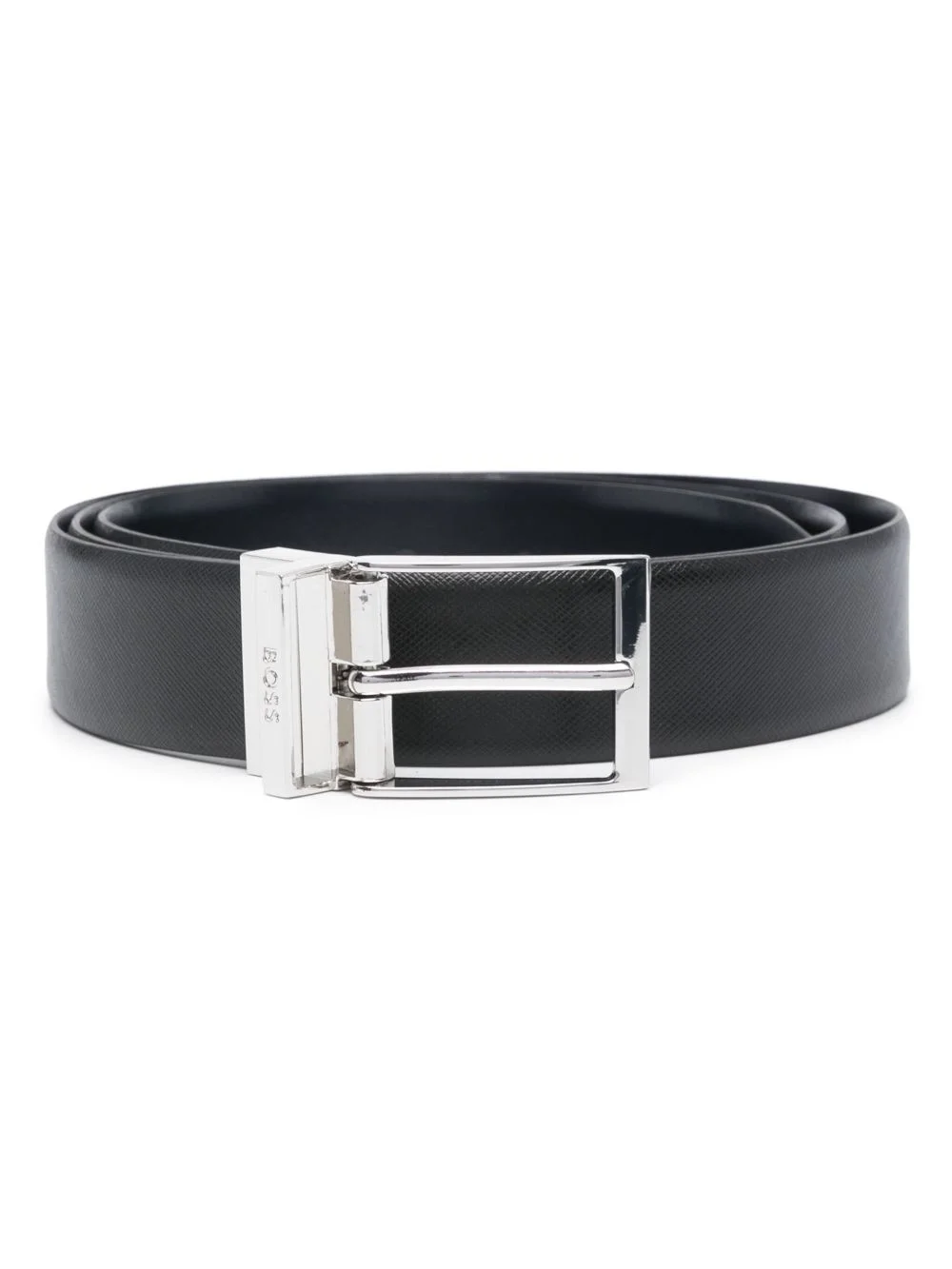 engraved-buckle belt - 1