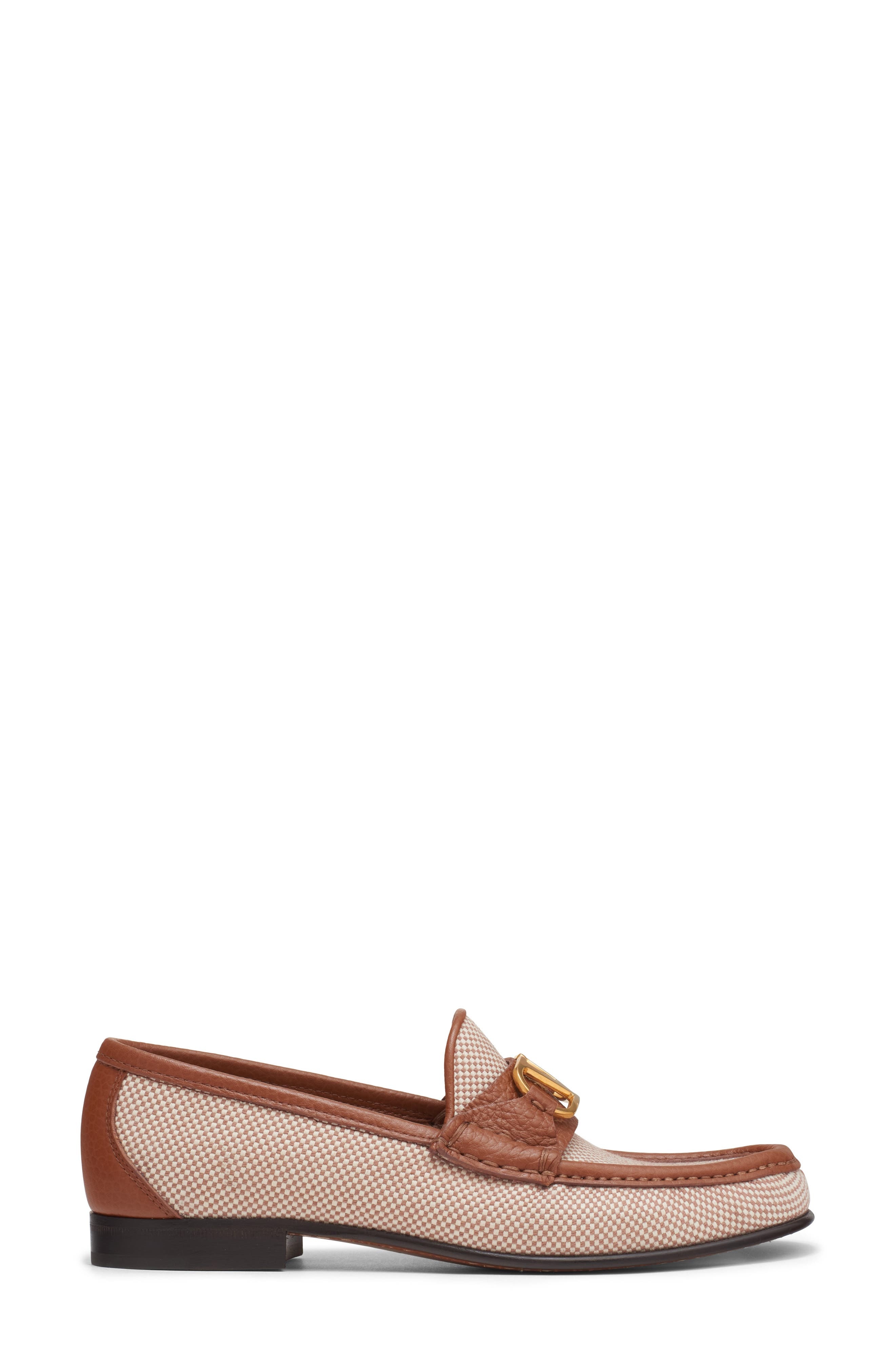 Valentino Garavani VLOGO Signature Loafer in Natural/Tabacco at Nordstrom - 3