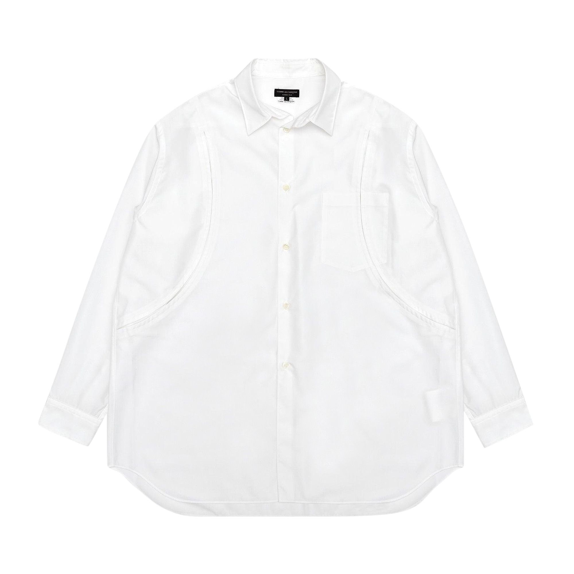 Comme des Garçons Homme Plus Cutout Shirt 'White' - 1