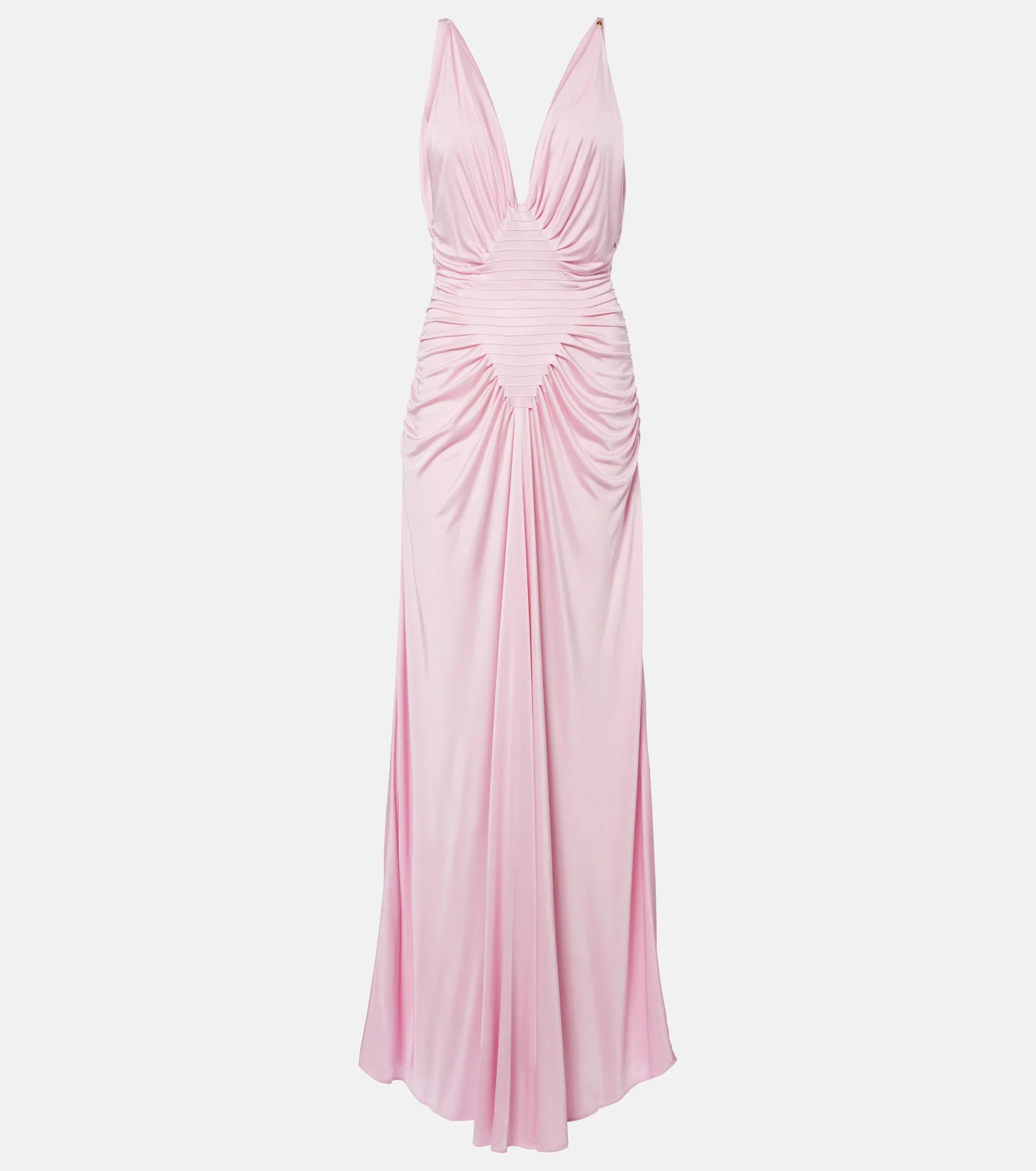 Draped jersey gown - 1
