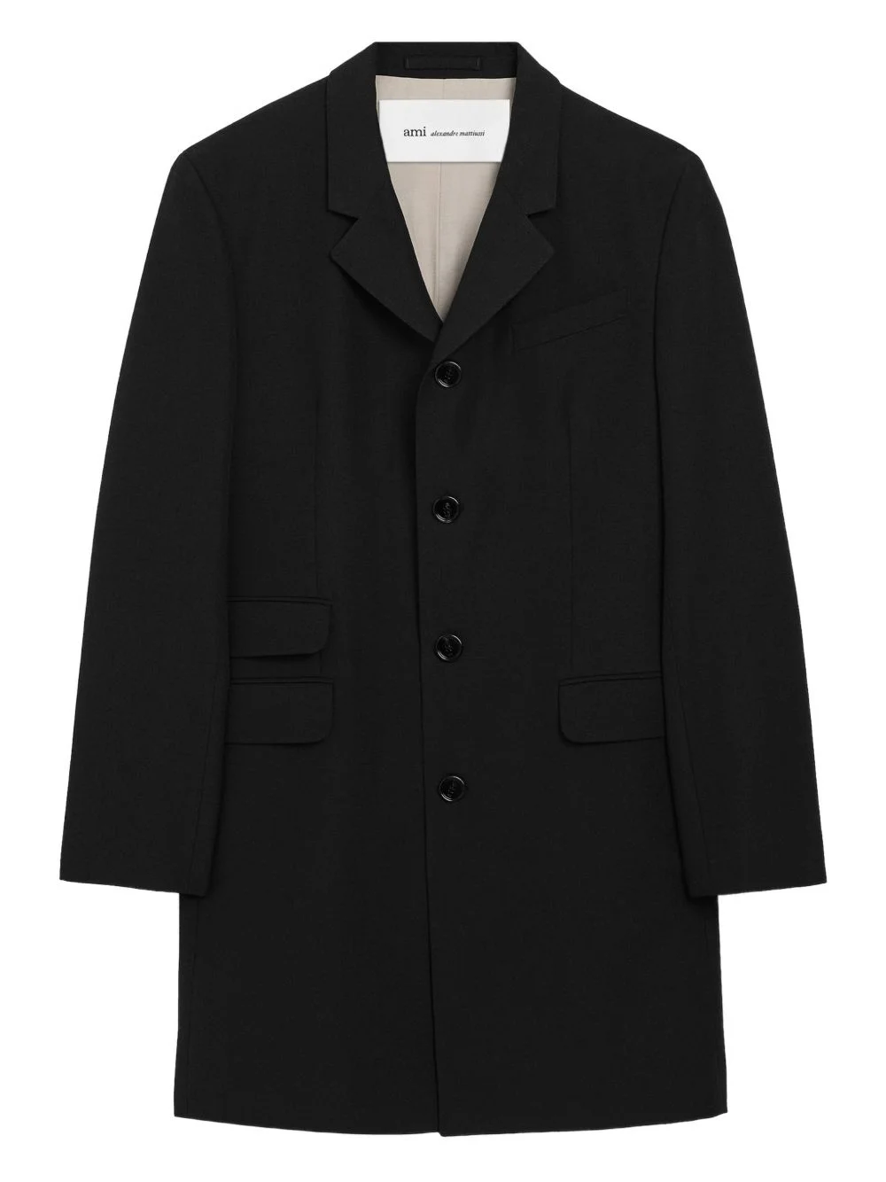 single-breasted coat - 1