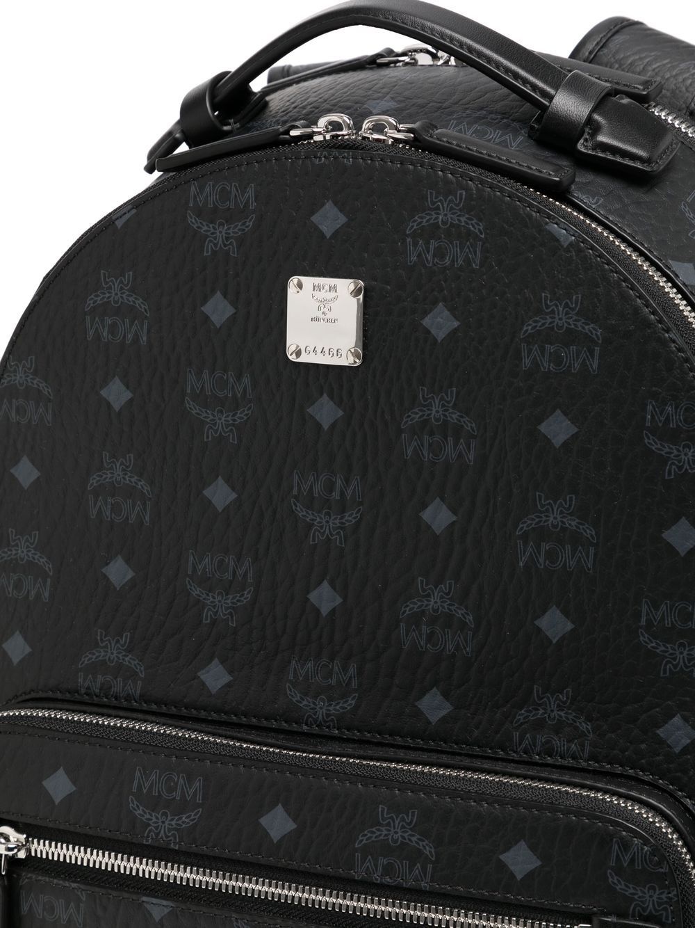 zipped logo-print backpack - 4