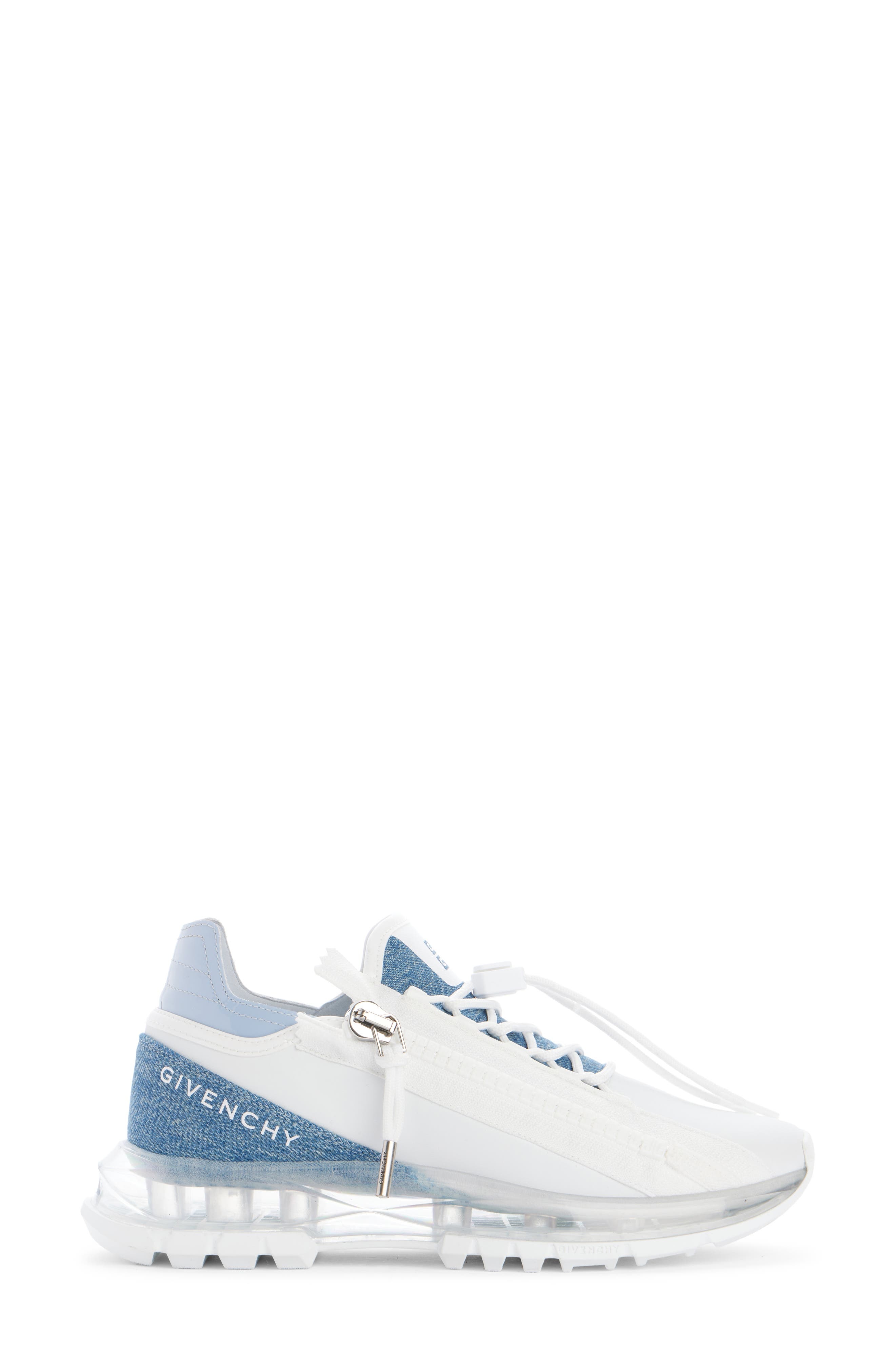 Givenchy Spectre Denim Accent Zip Runner Sneaker in Denim Blue/White at Nordstrom - 3