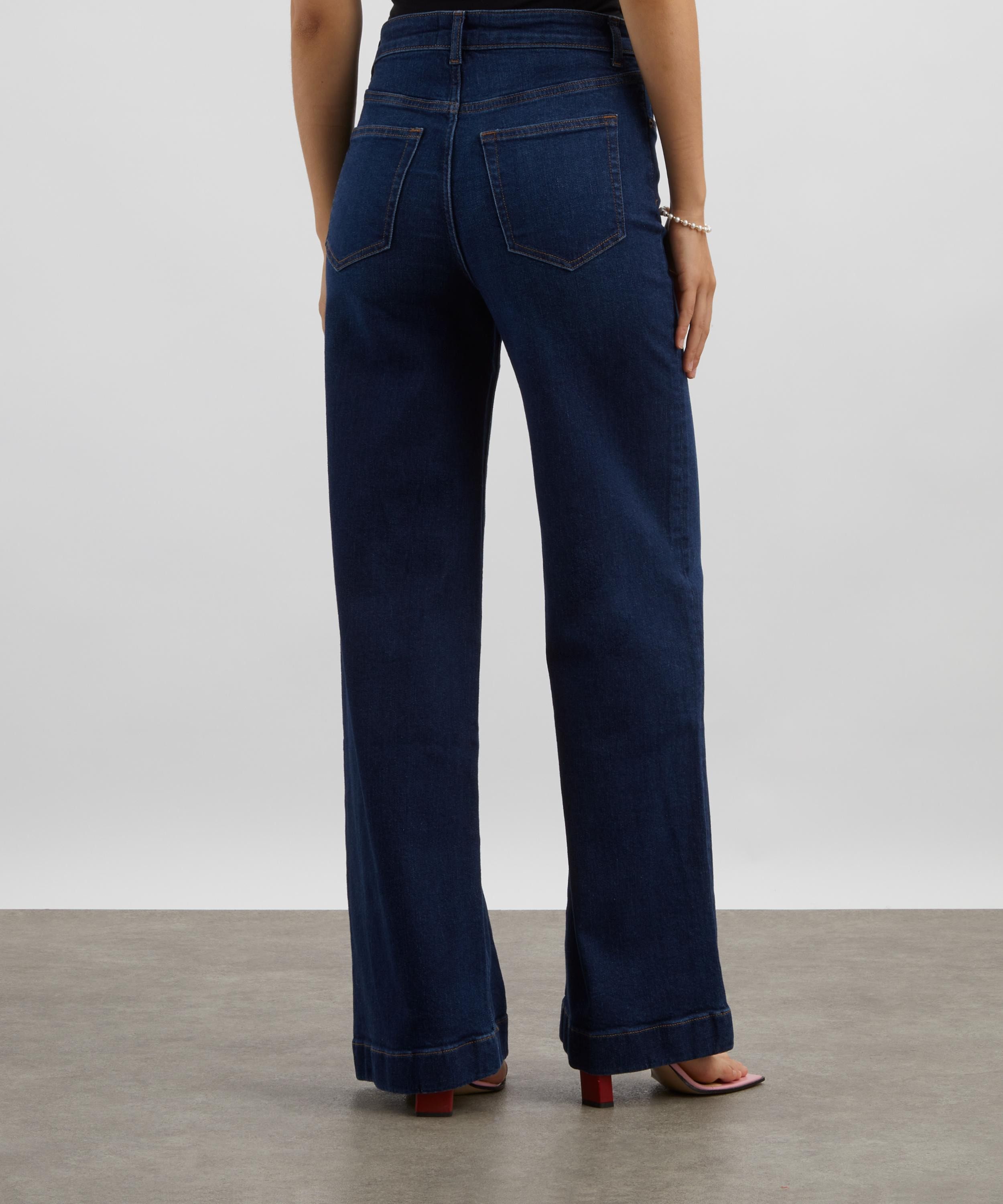 Bex Super Stretch High-Rise Wide-Leg Jeans - 4