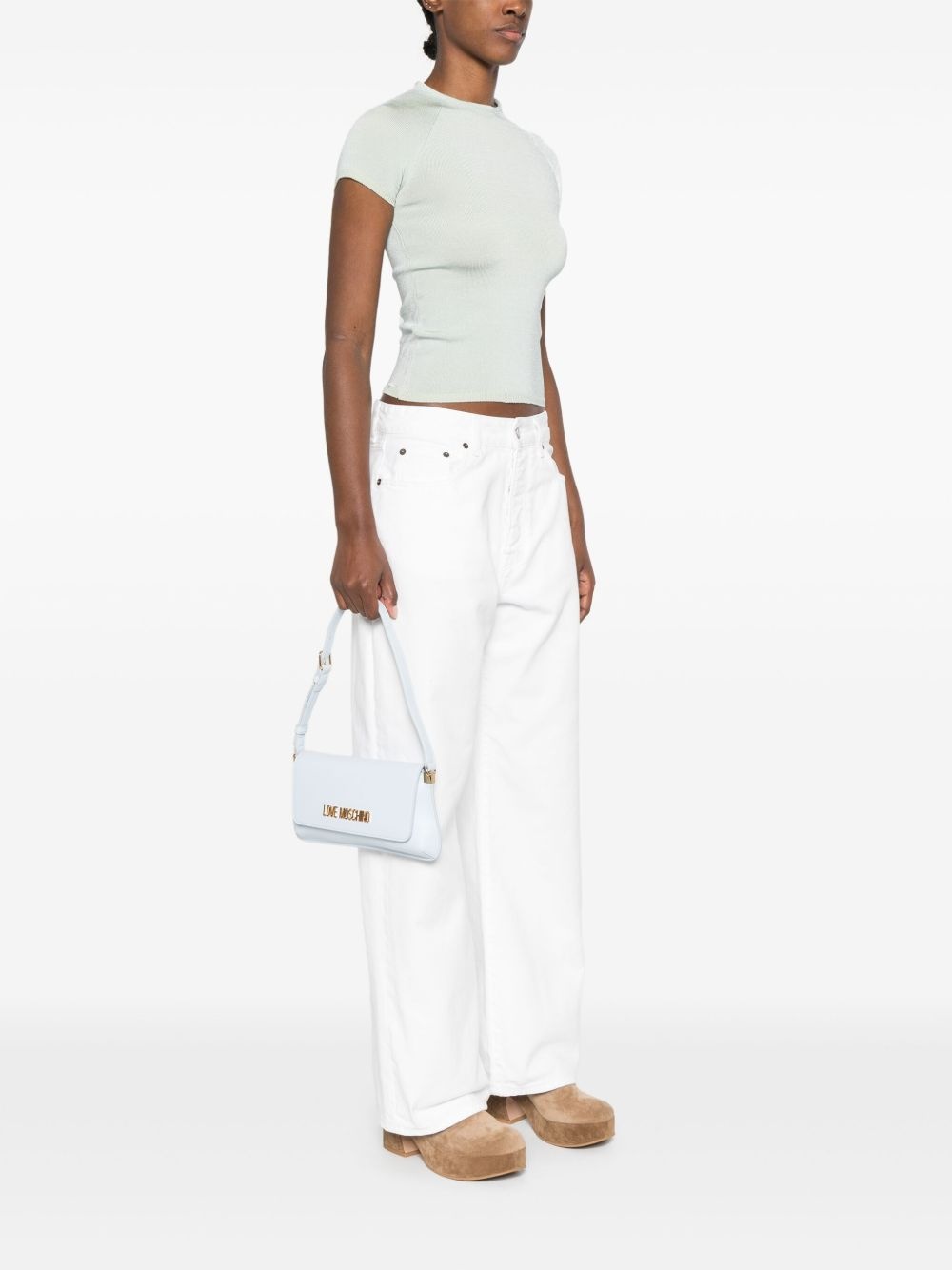 logo-lettering shoulder bag - 2