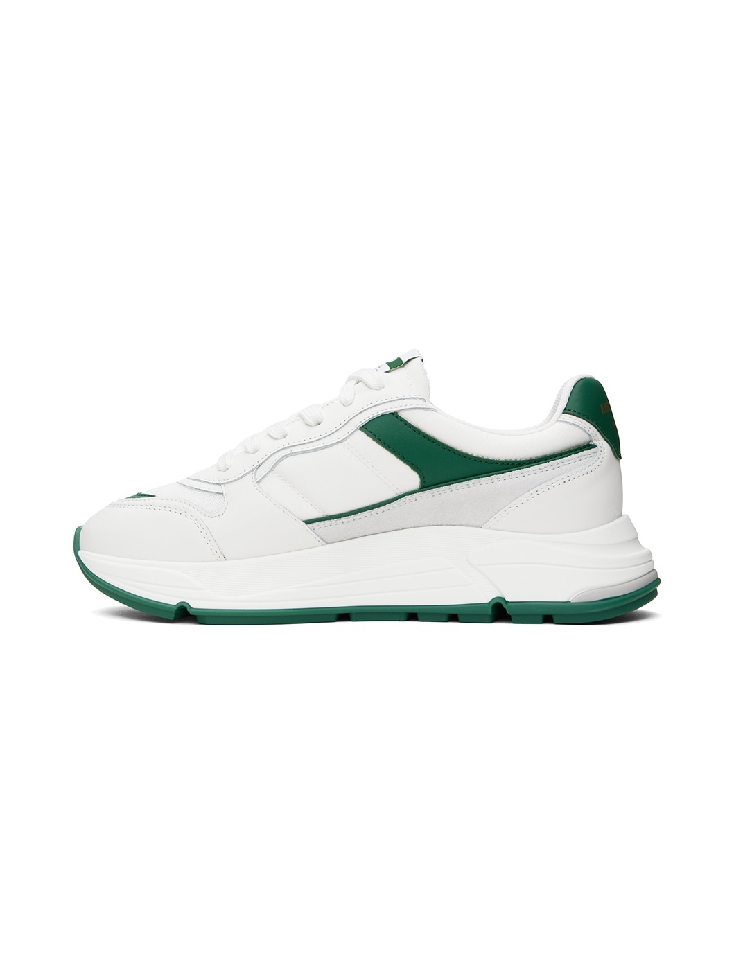 White & Green Rush Sneakers - 3