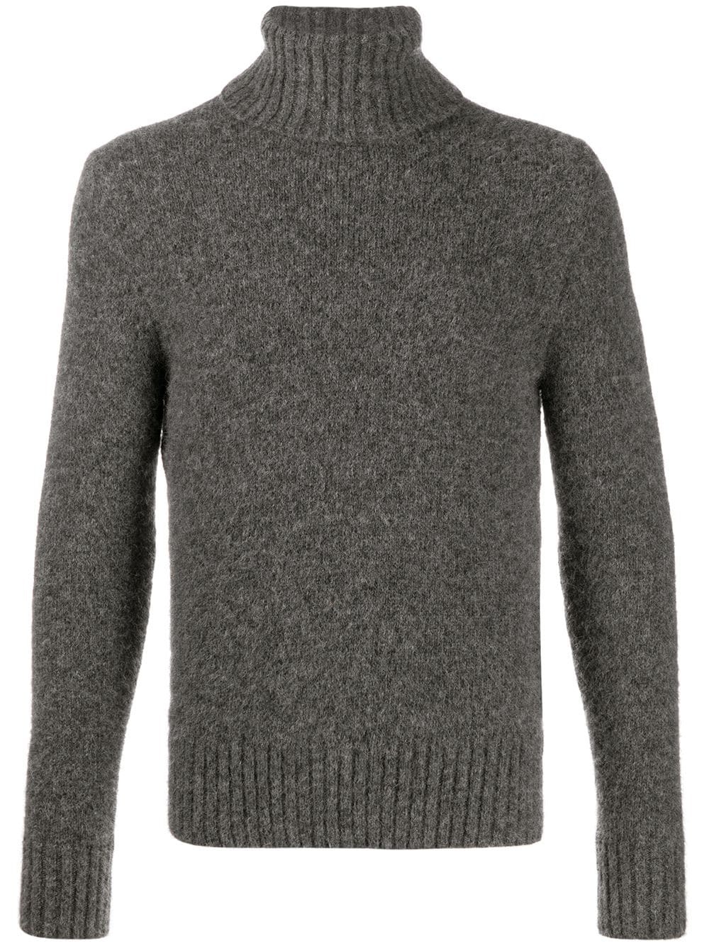 ribbed turtleneck jumper - 1