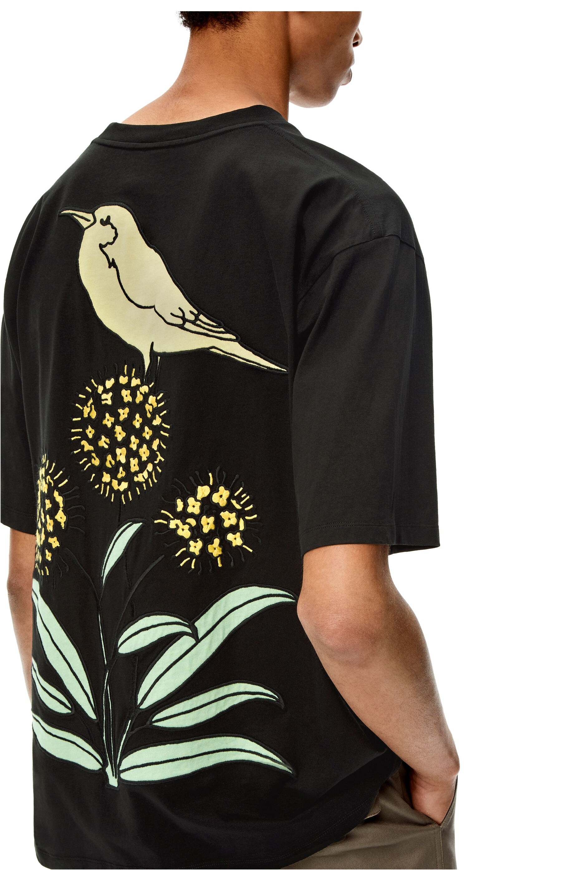 Herbarium embroidered T-shirt in cotton - 5