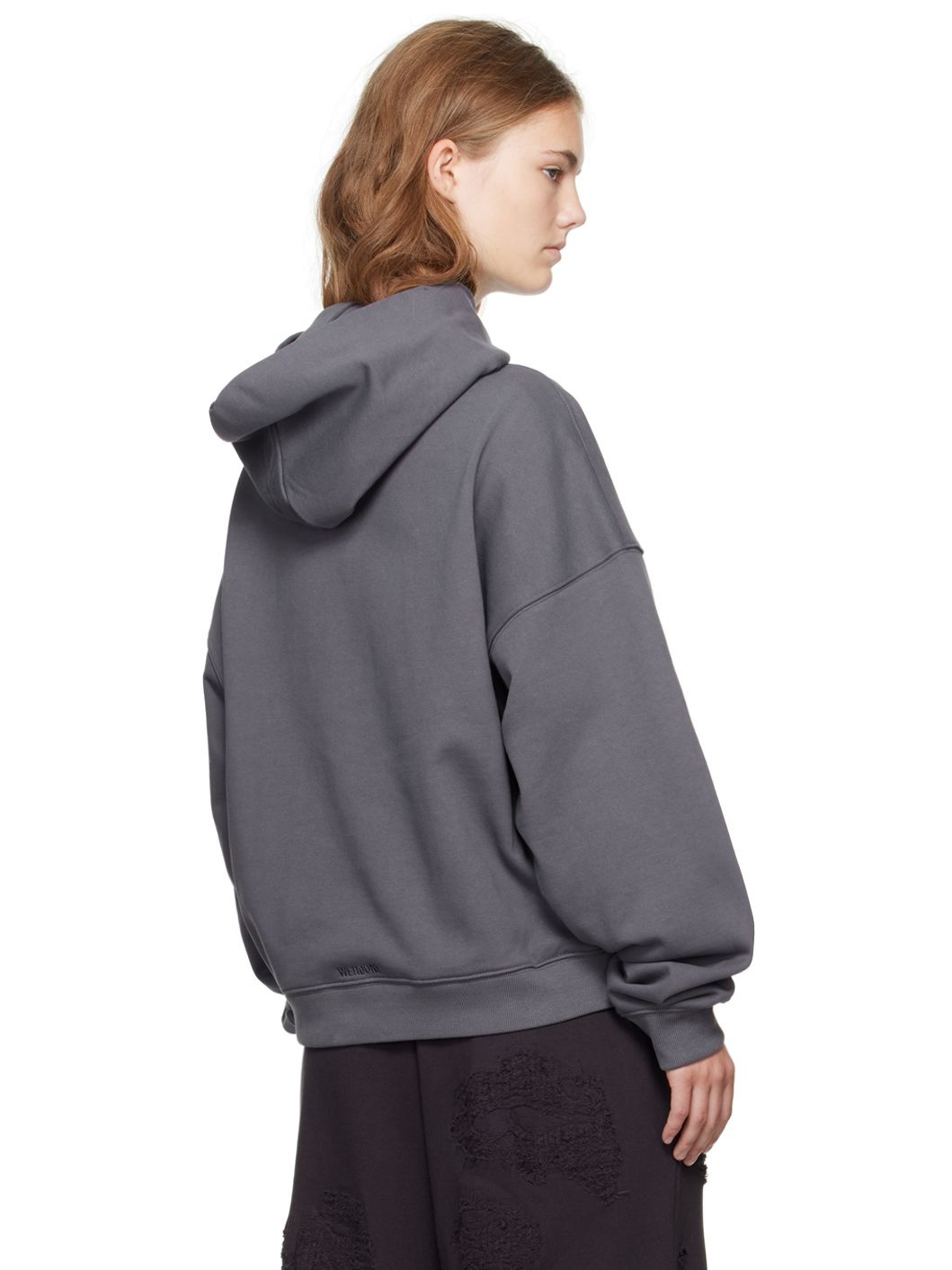 Gray Monster Fitted Hoodie - 3