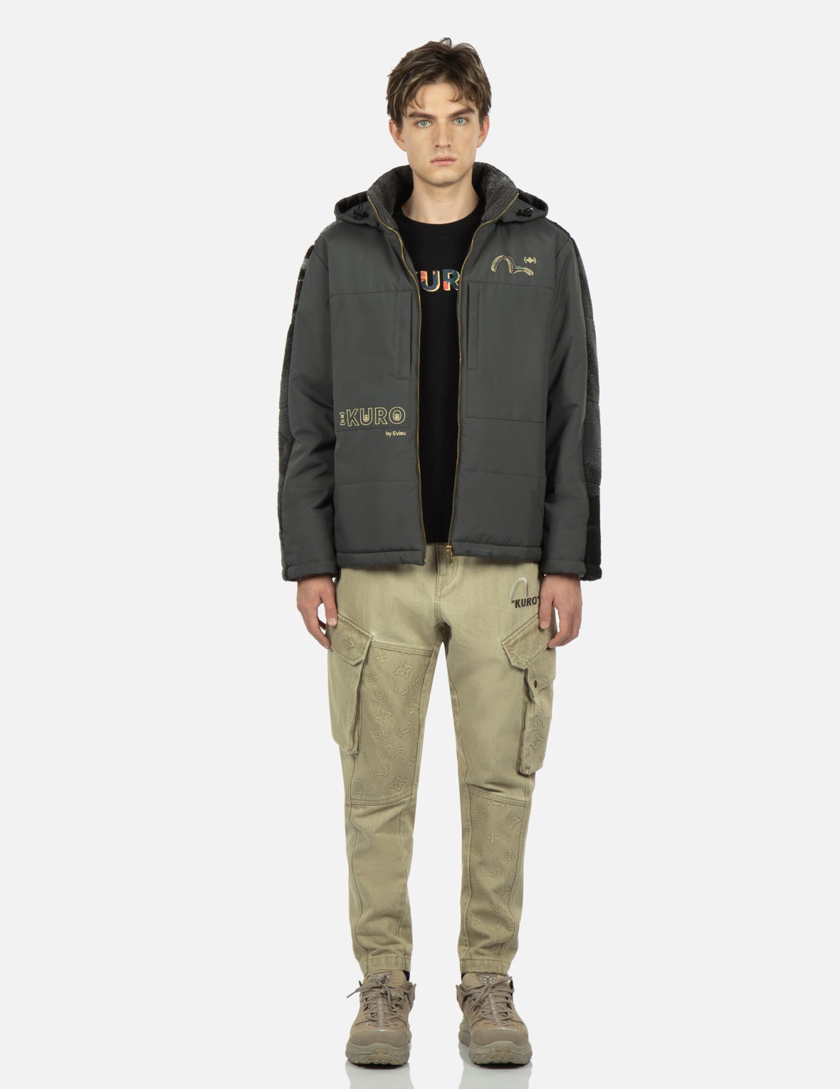 Brush Camouflage Jacquard Padded Jacket - 6