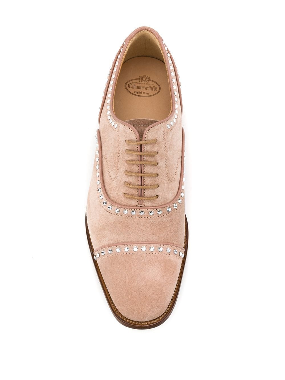 crystal-embellished Oxford shoes - 4