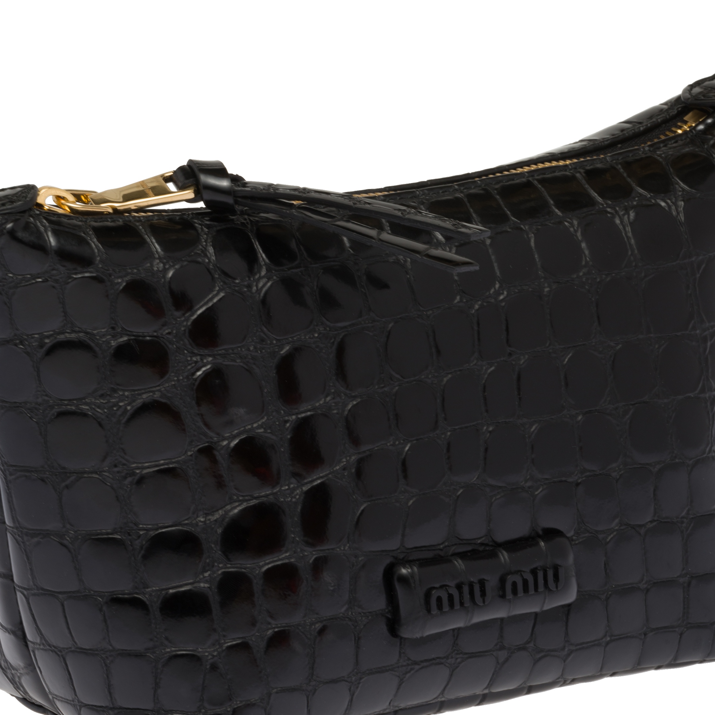 Miu Spirit croco-print leather bag - 6
