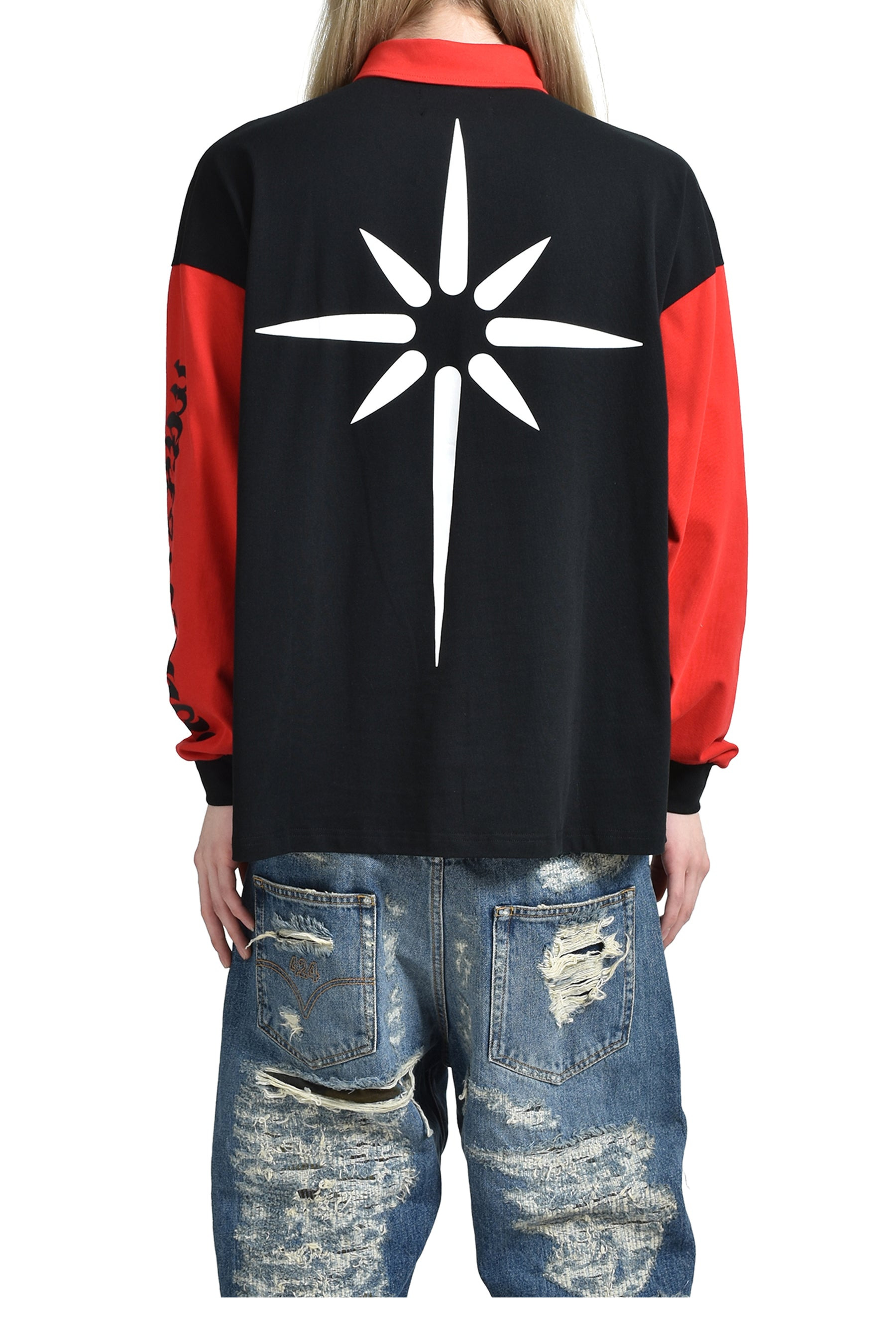 RUGBY LONGLSEEVE POLO / BLK - 2