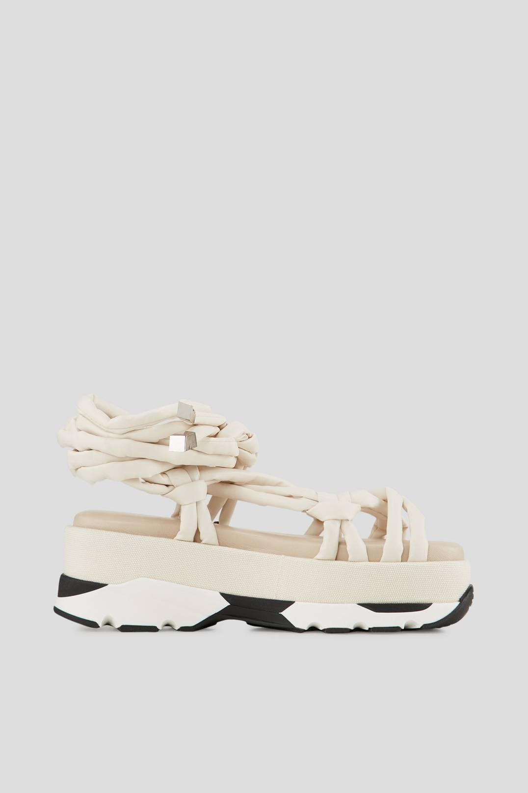 SARAGOSSA PLATFORM SANDALS IN SAND - 2