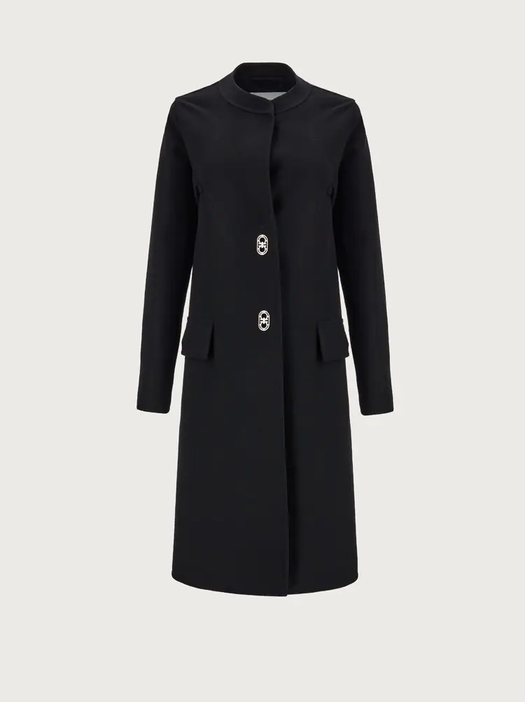 MIXED CASHMERE COAT - 1
