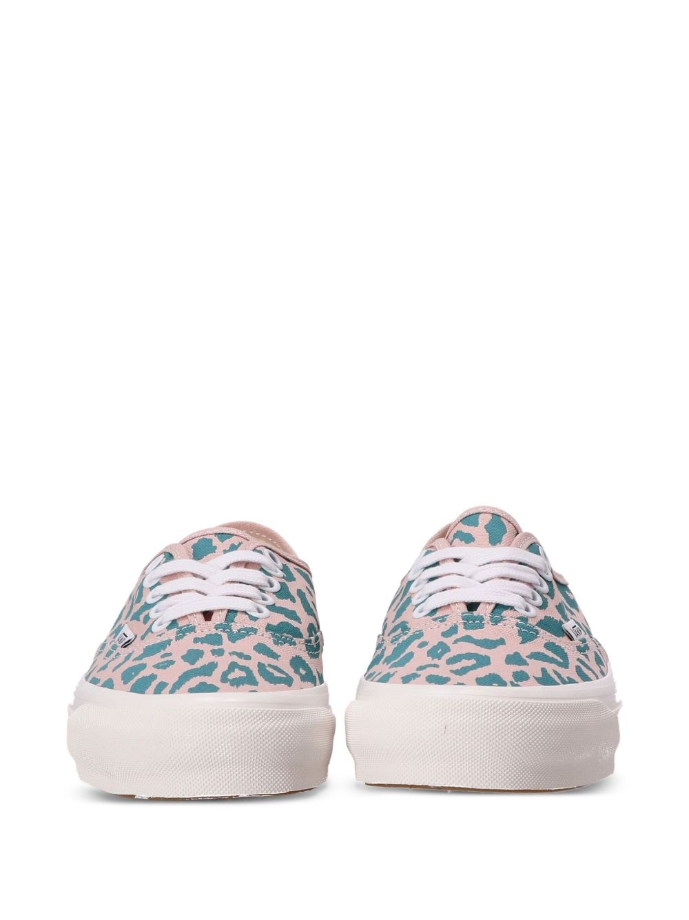 leopard-print canvas sneakers - 4
