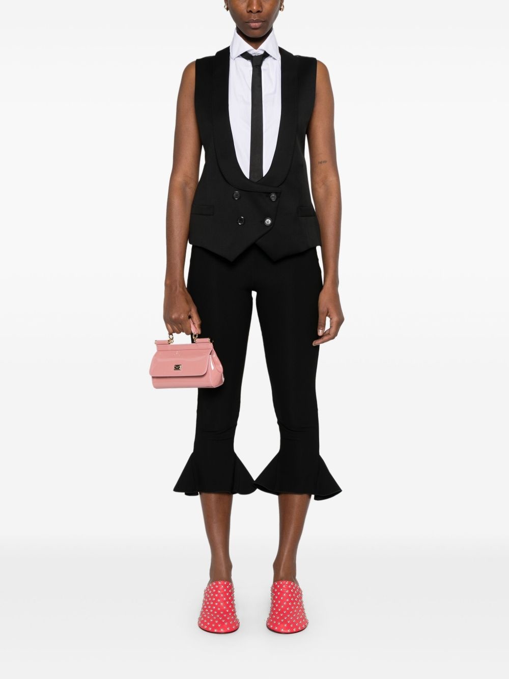 scoop-neck waistcoat - 2