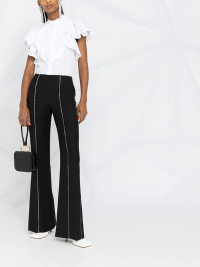 Givenchy gem-embellished flared trousers outlook