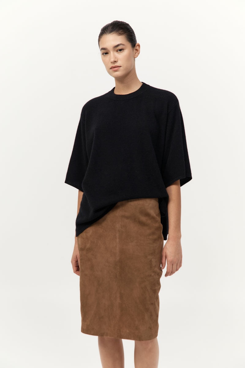 Cashmere Copain Tee - Black 5