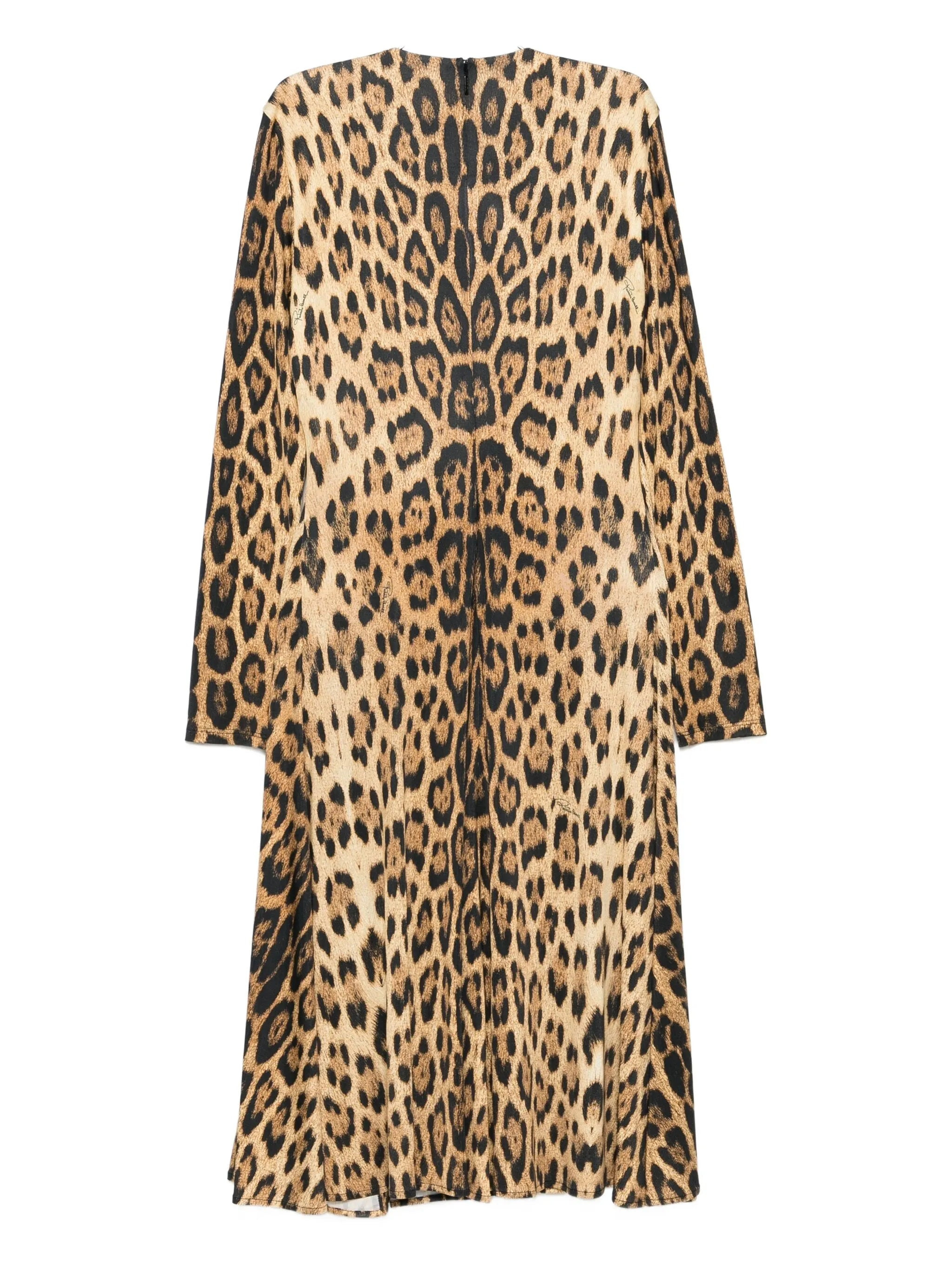 Roberto Cavalli Animal-print Draped Dress - 2