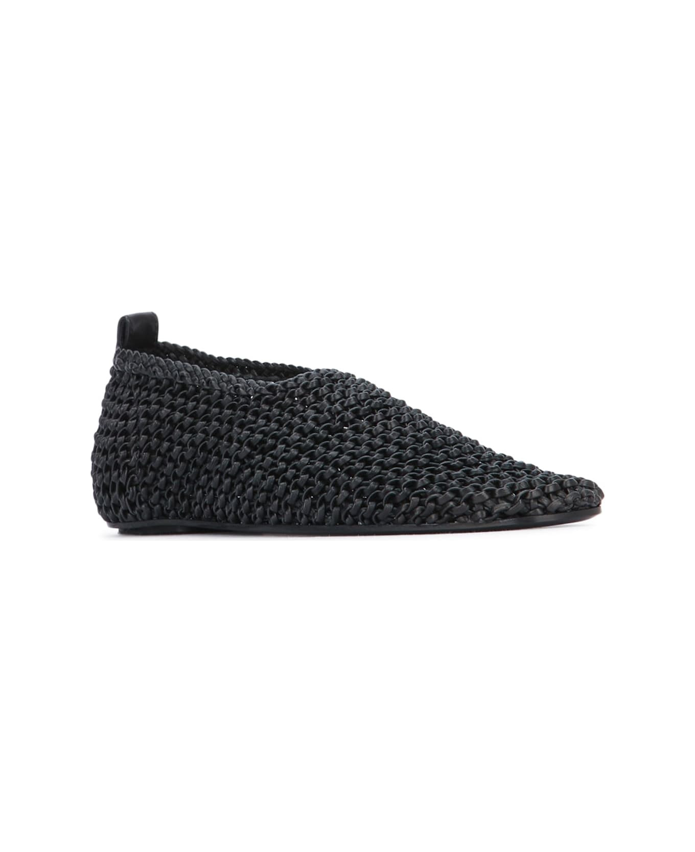 Woven Leather Ballerinas - 2