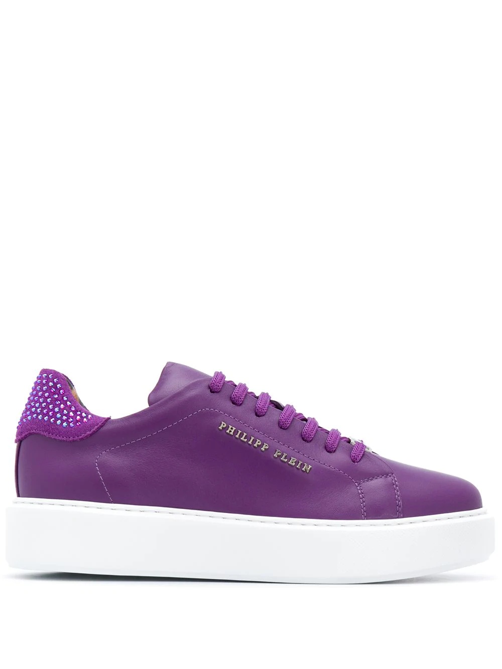 lace-up low-top sneakers  - 1