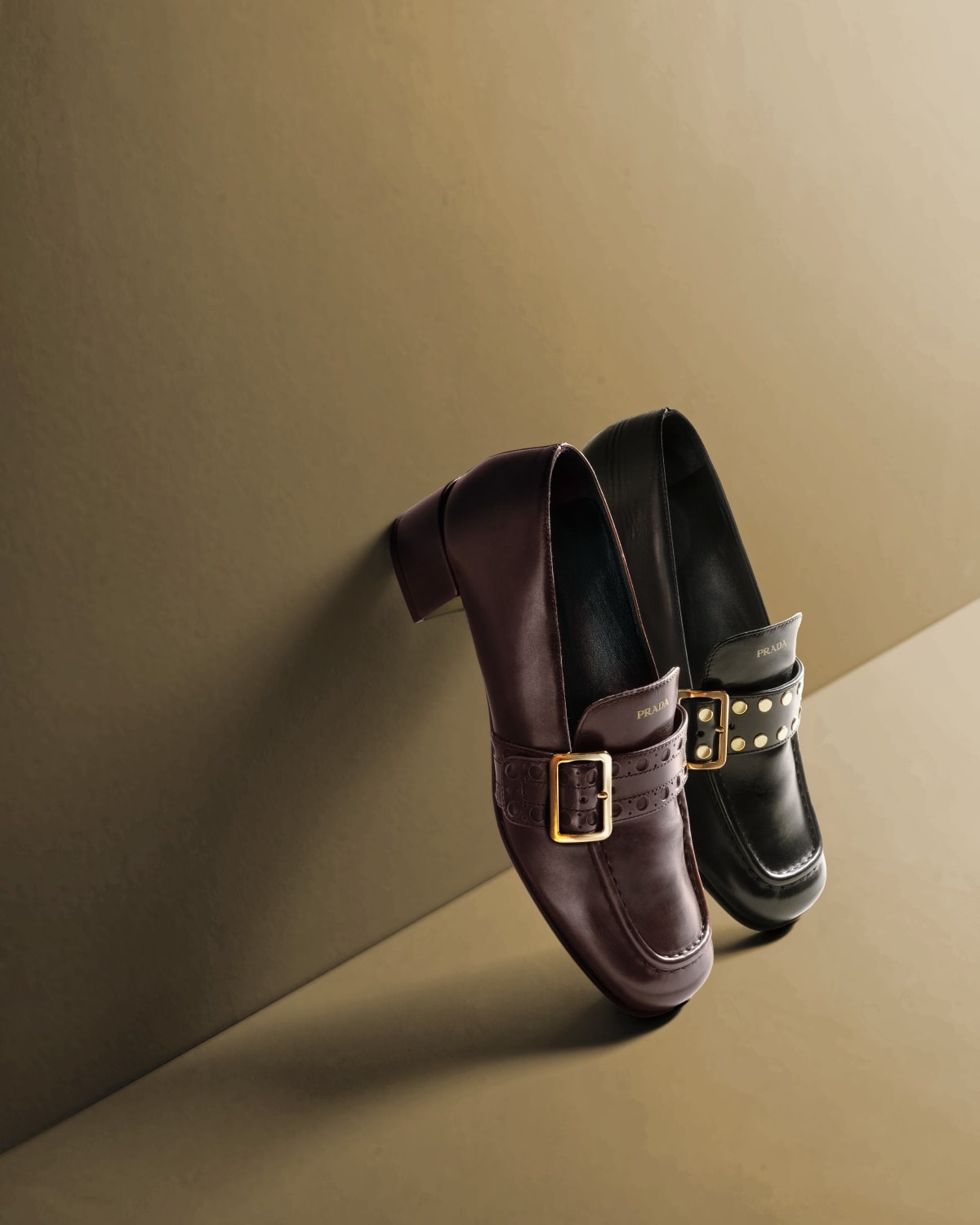 Studded Spazzolato Fume Modellerie Loafers - 5