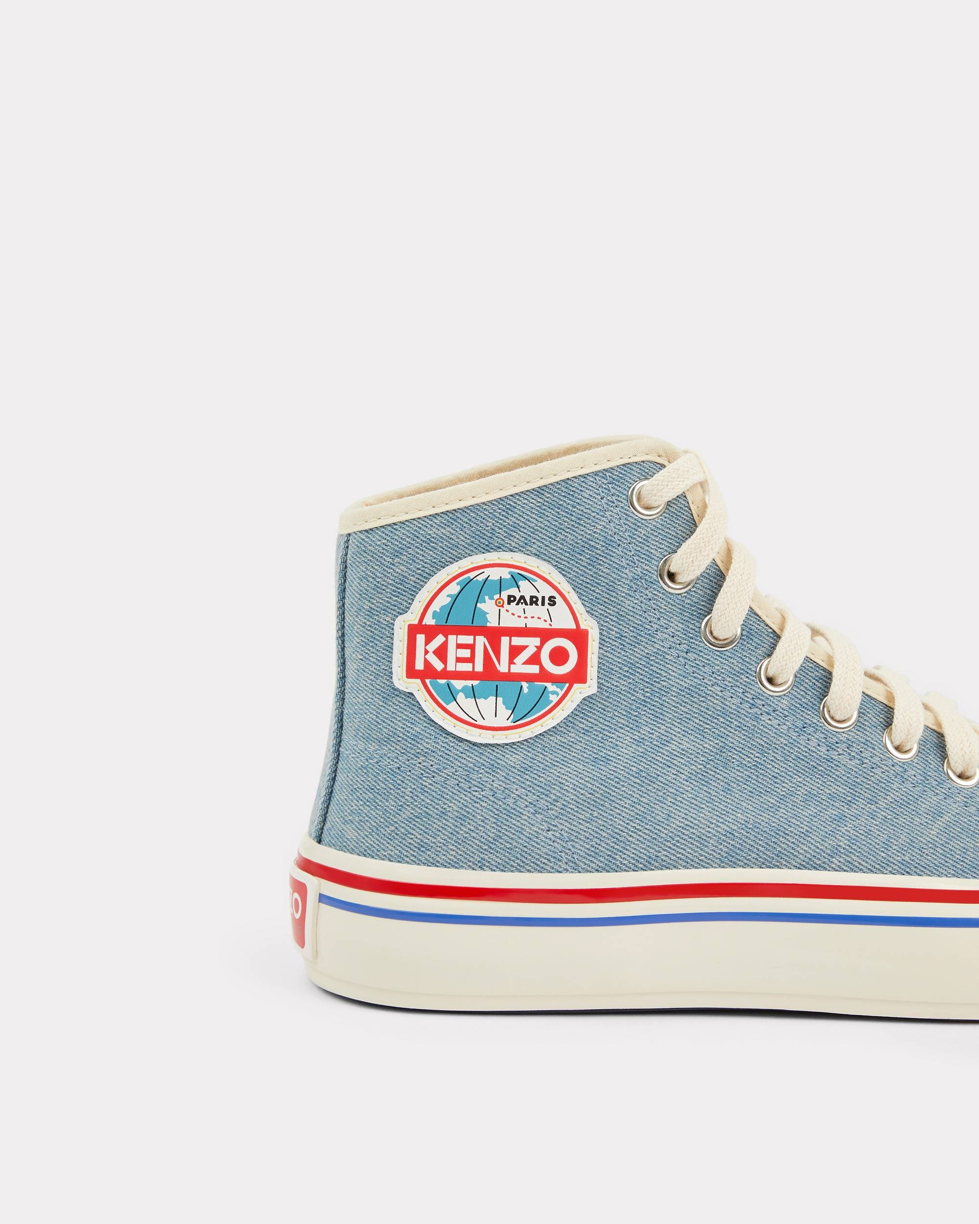 KENZOSCHOOL denim high-top trainers - 4