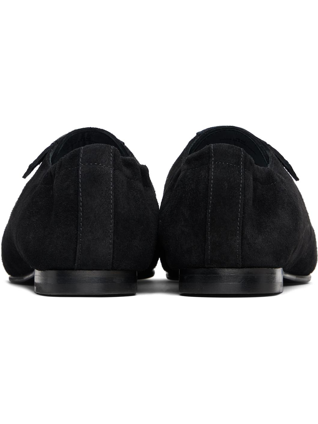 Black Soft Grip Slip On Derbys - 2