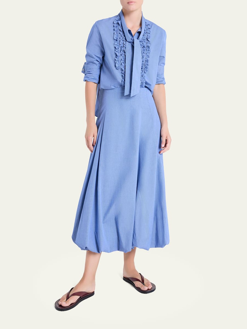 TWP Connor Top in Micro Check outlook