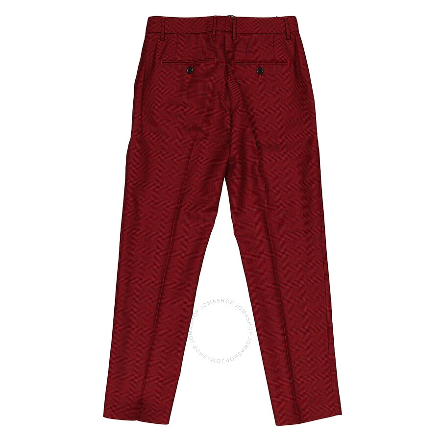 Burberry Wiluna Cage Pattern Wool Trousers - 5