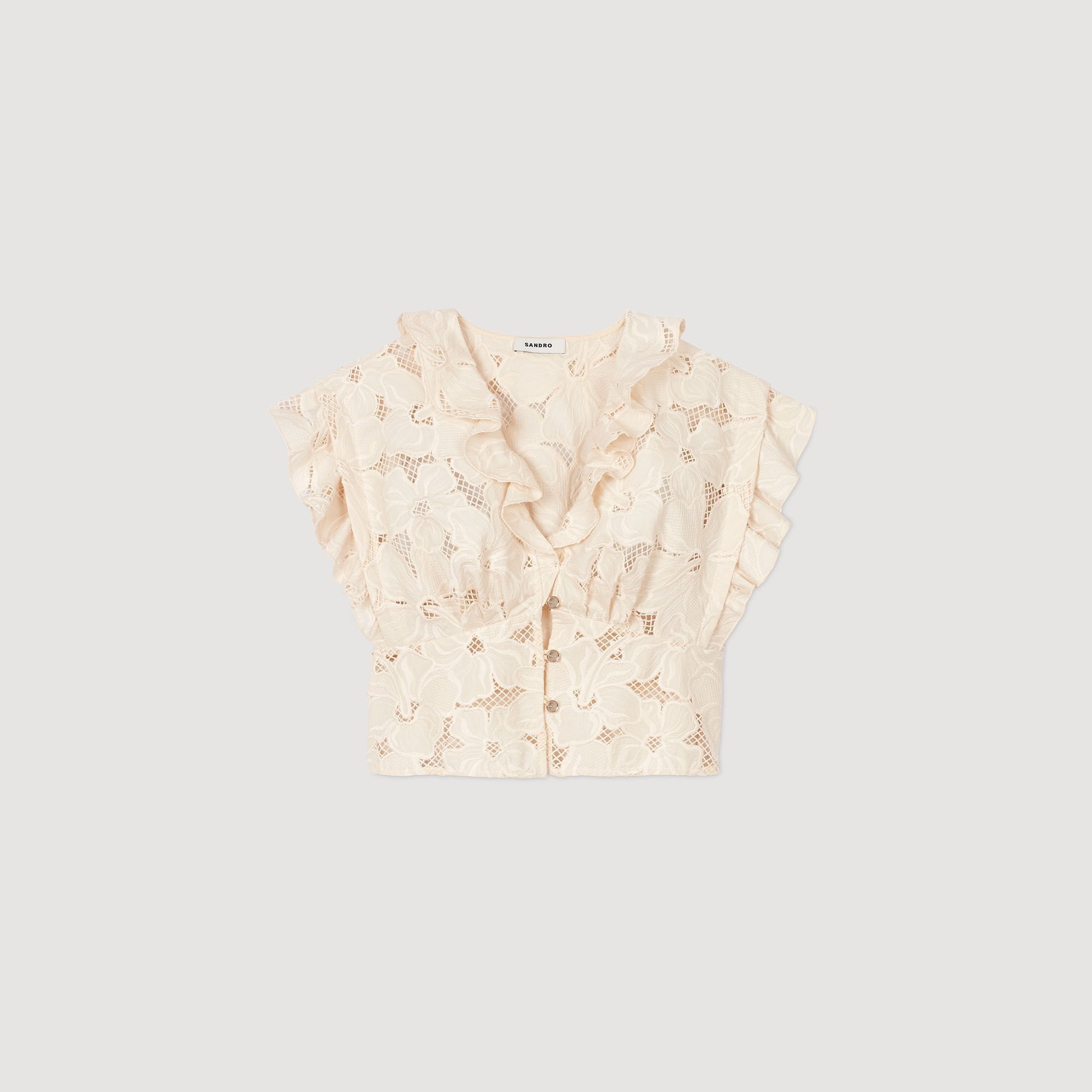 EMBROIDERED CROP TOP - 6