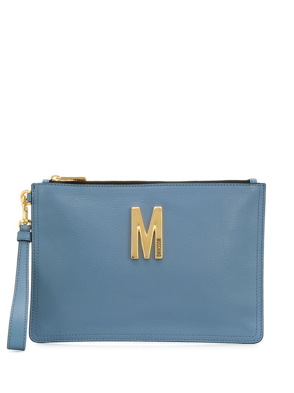 M logo-plaque clutch bag - 1