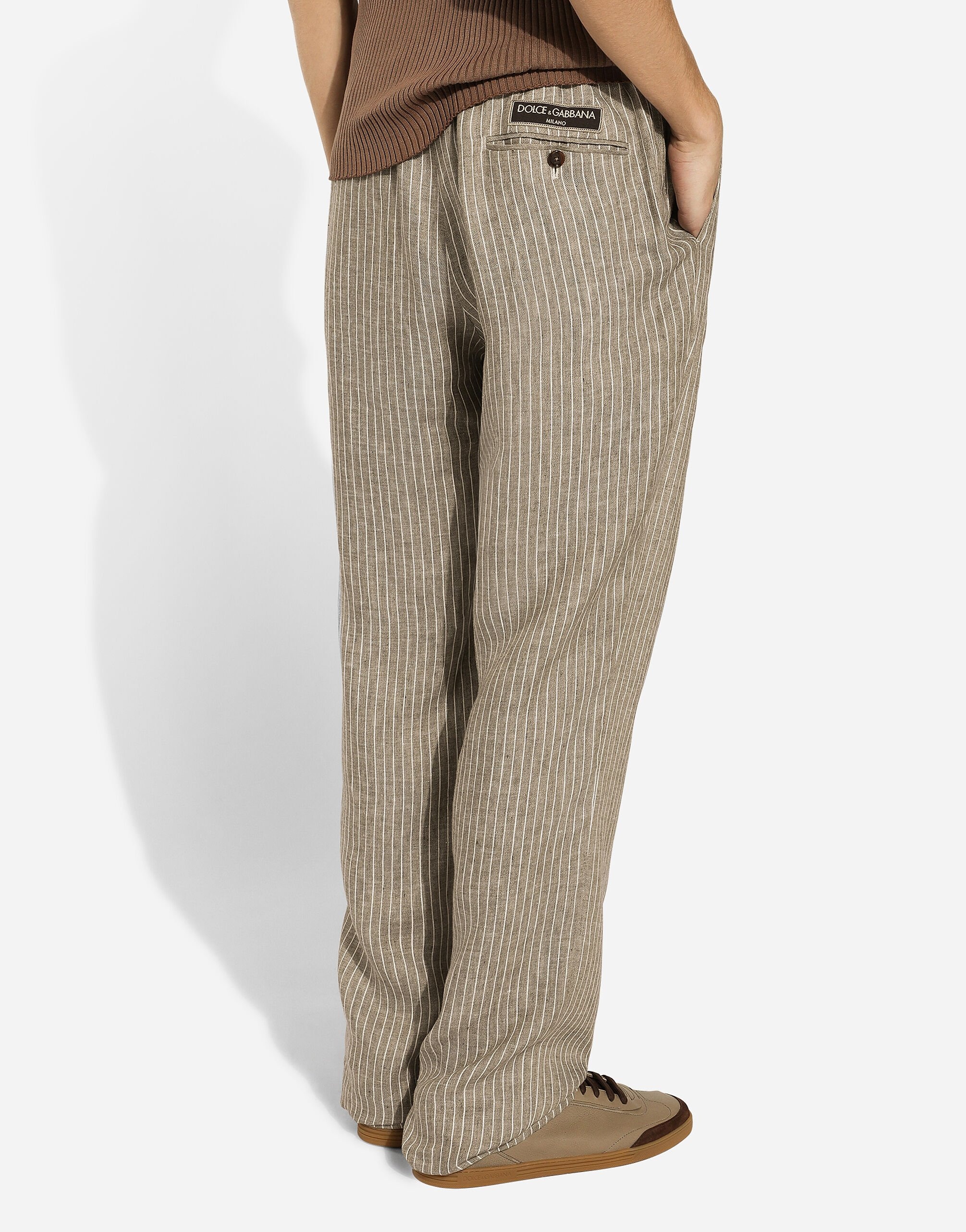 Linen jogging pants - 4