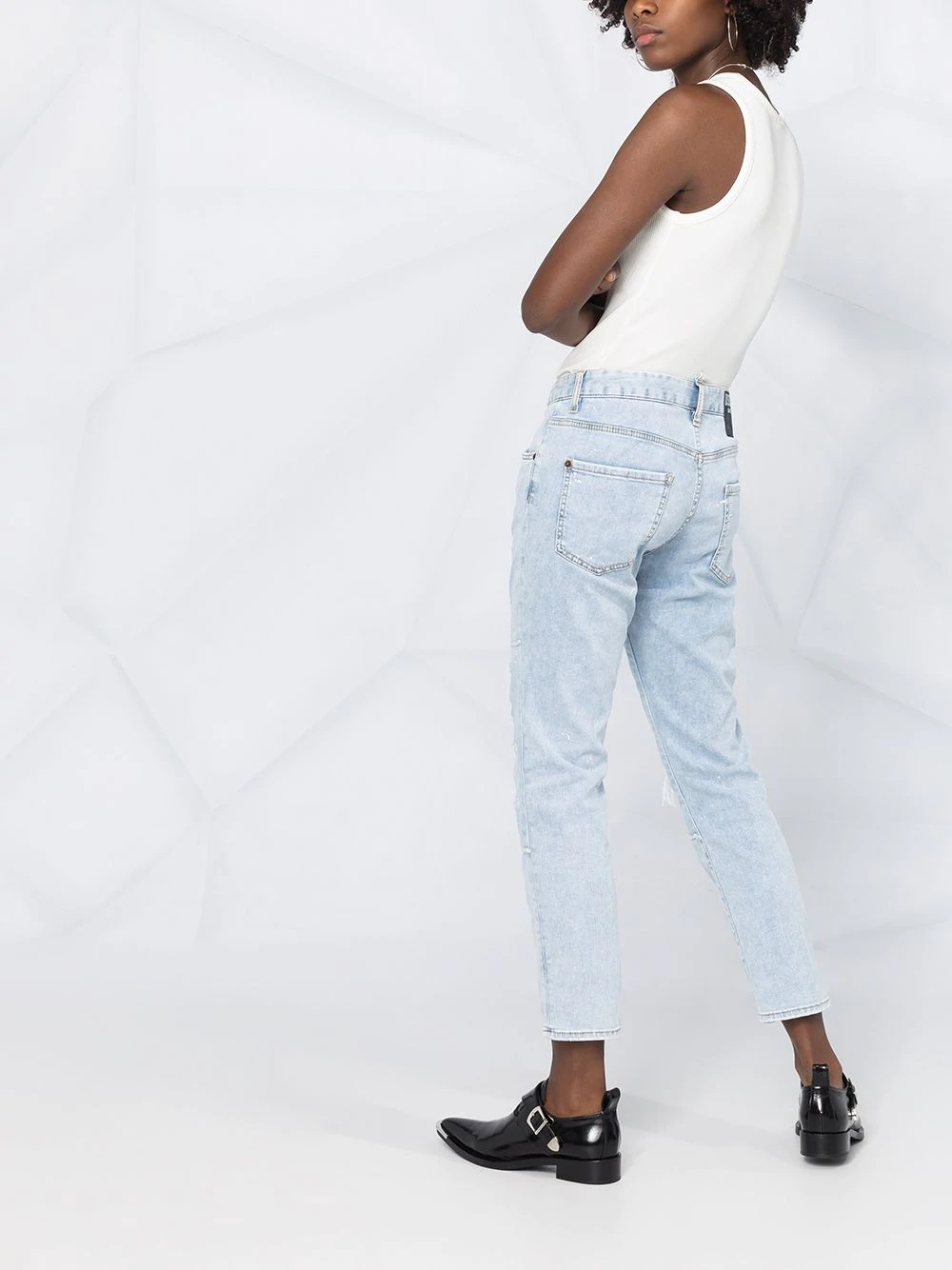 mid-rise cropped jeans - 4