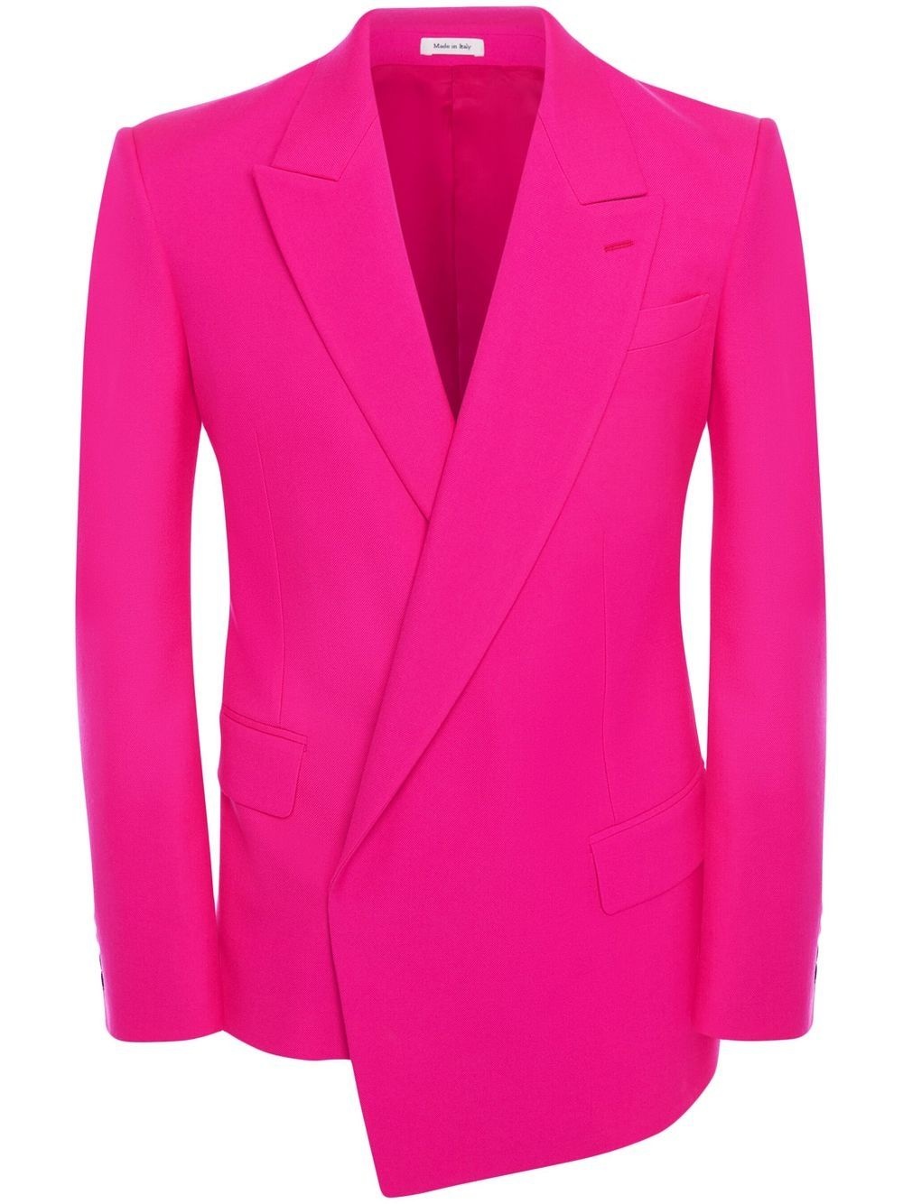 asymmetric double-breasted suit jacket - 1