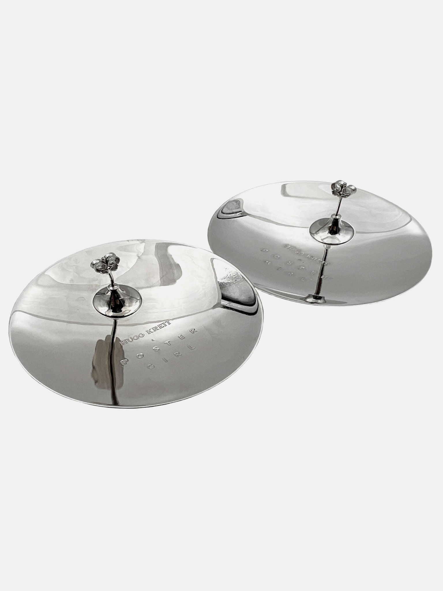 NUCLEAR EARRINGS SILVER - 1