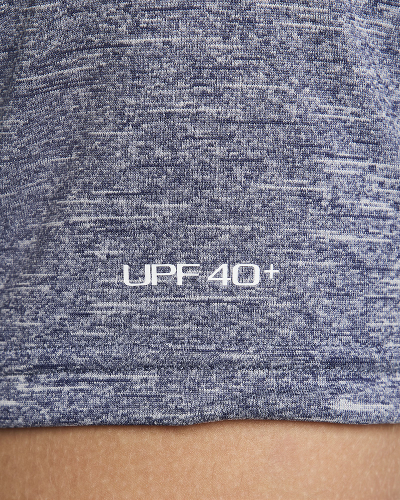 Nike Men's Heathered Short-Sleeve Hydroguard Swim Shirt 6