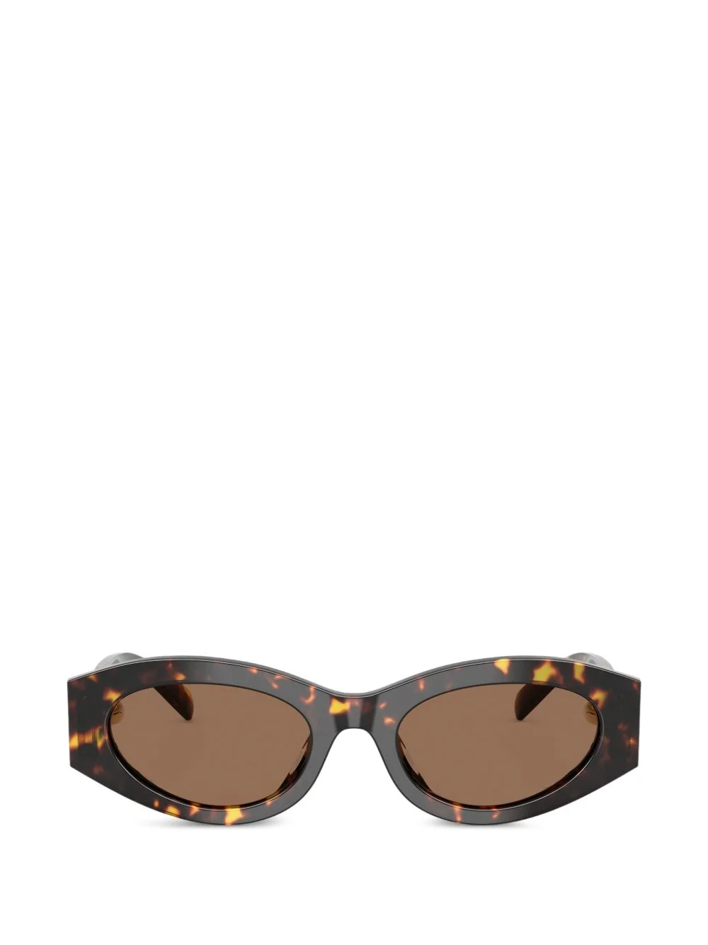 pierced oval sunglasses - 1