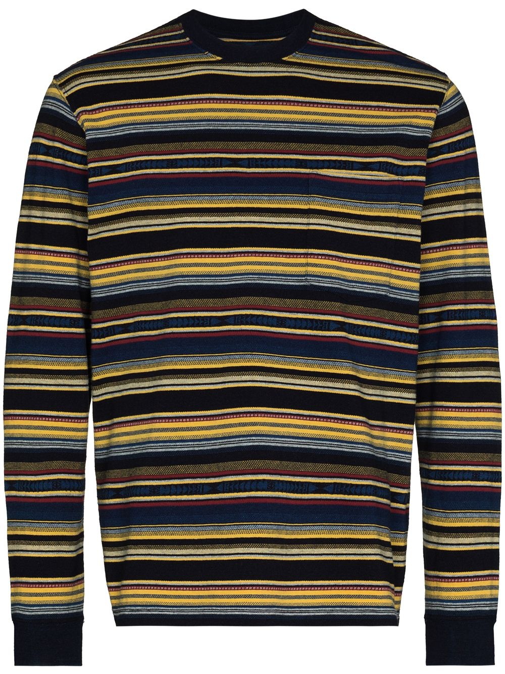 striped long-sleeve T-shirt - 1