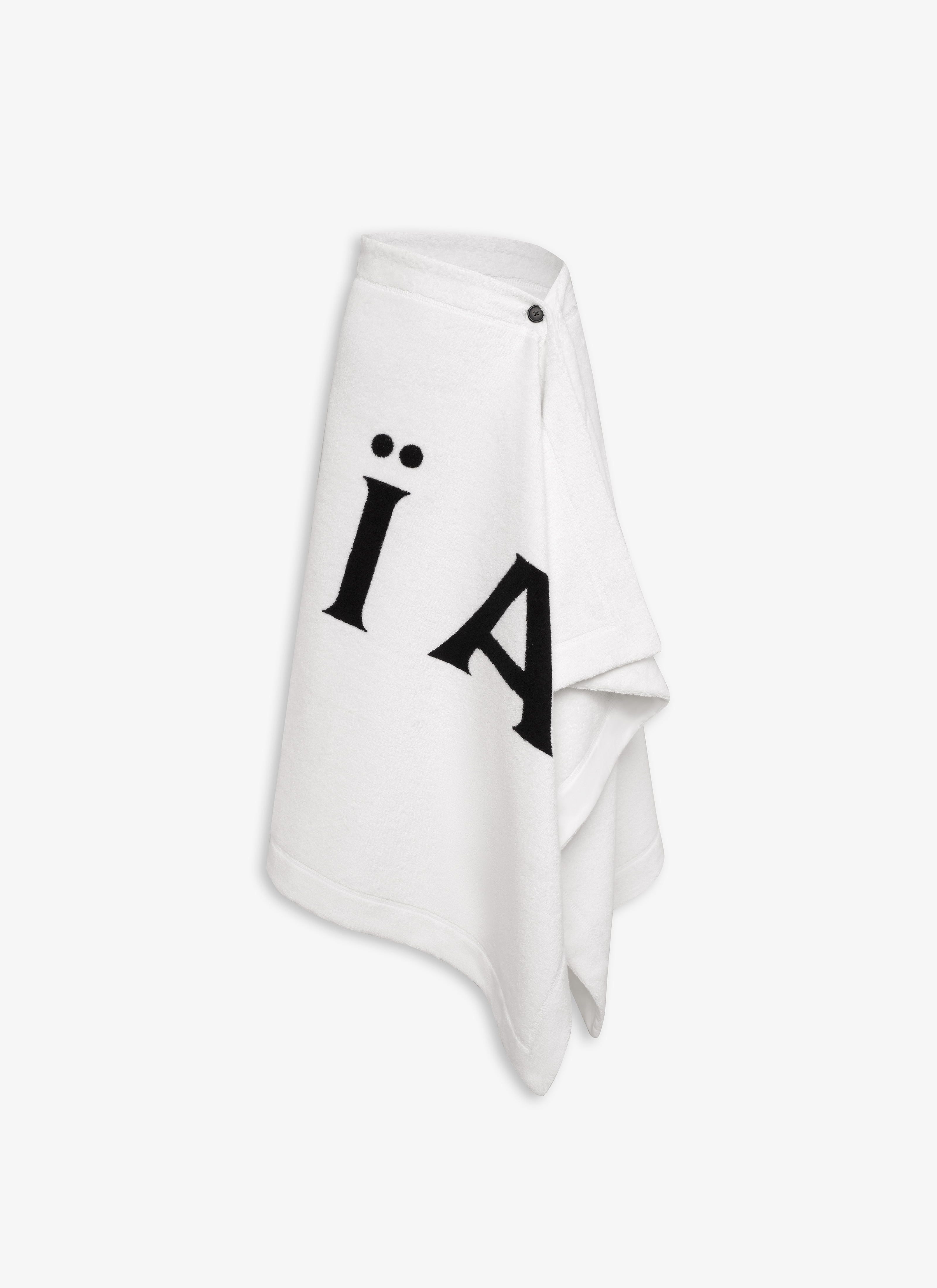 スカート ALAIA 24FW White Logo Terry Towel Skirt AA9J05566T661 000 Alaïa Terry Towel Skirt With Logo in White | Lyst