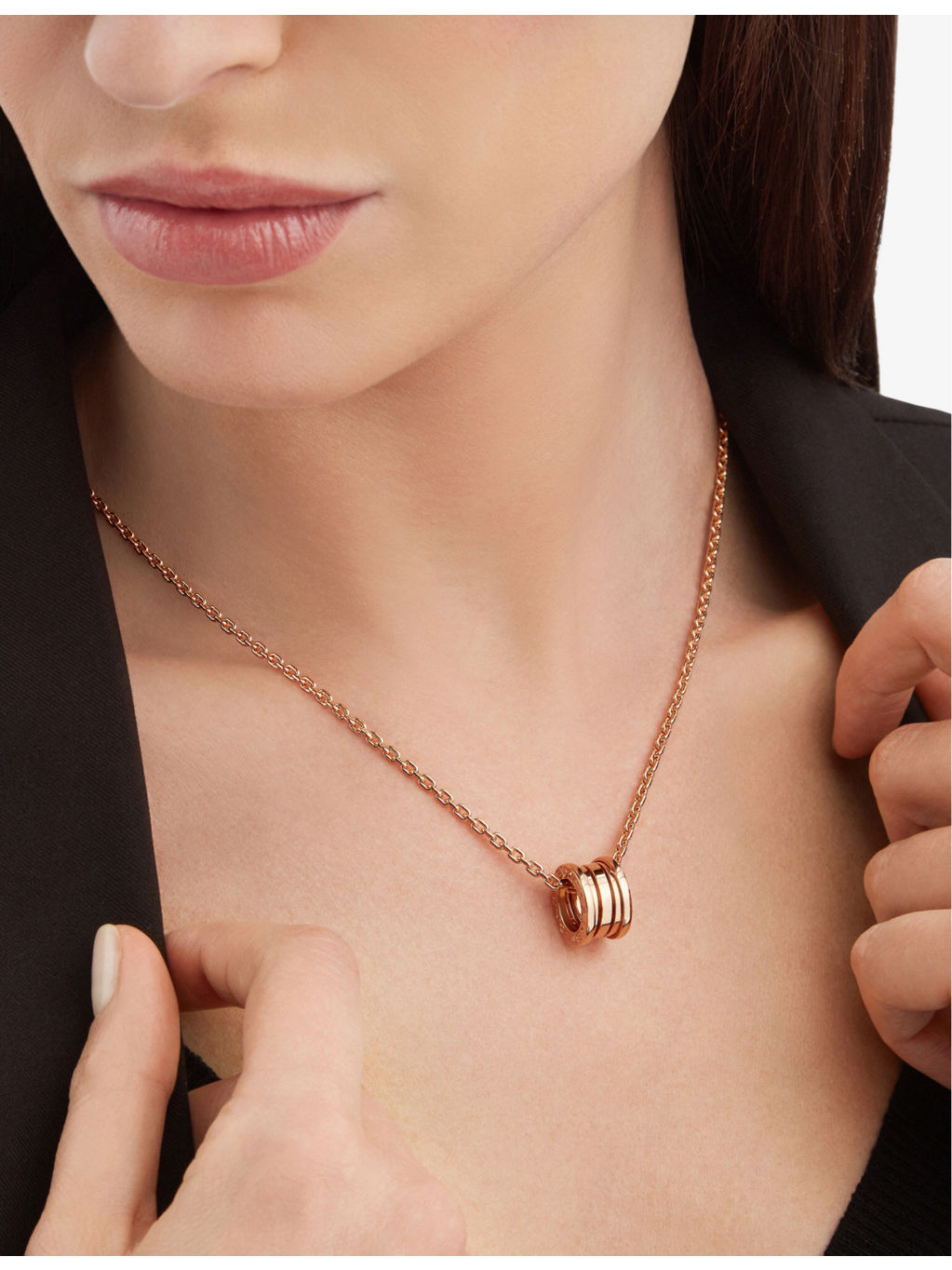 B.zero1 18ct rose-gold pendant necklace - 4