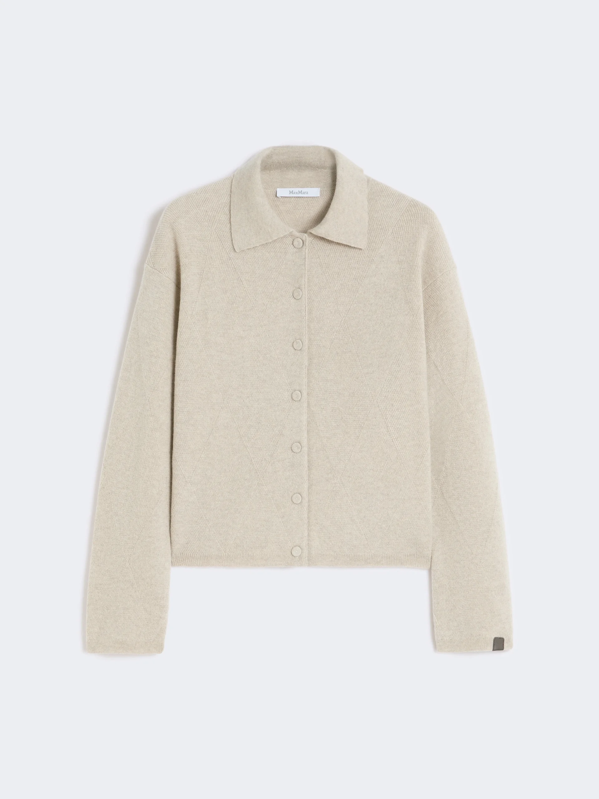 Cashmere knit cardigan - BEIGE - 1