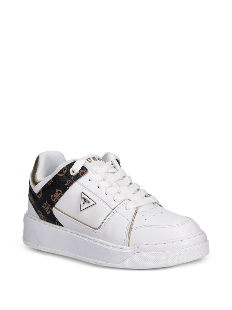 GUESS USA logo-plaque panelled sneakers outlook